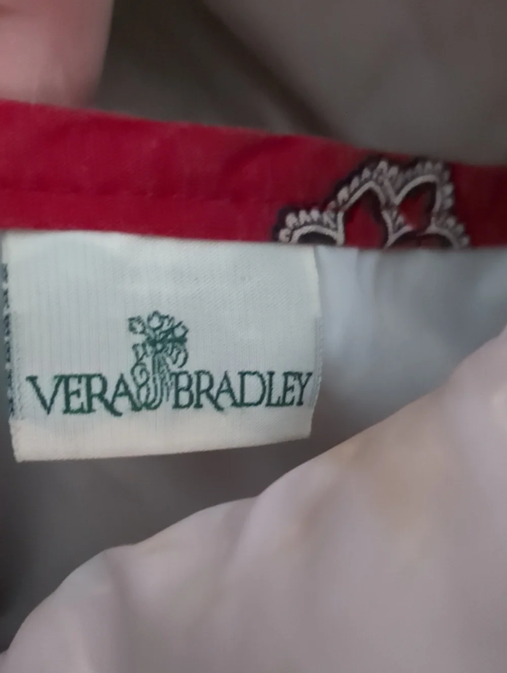 Vera Bradley Red Quilted Floral Crossbody